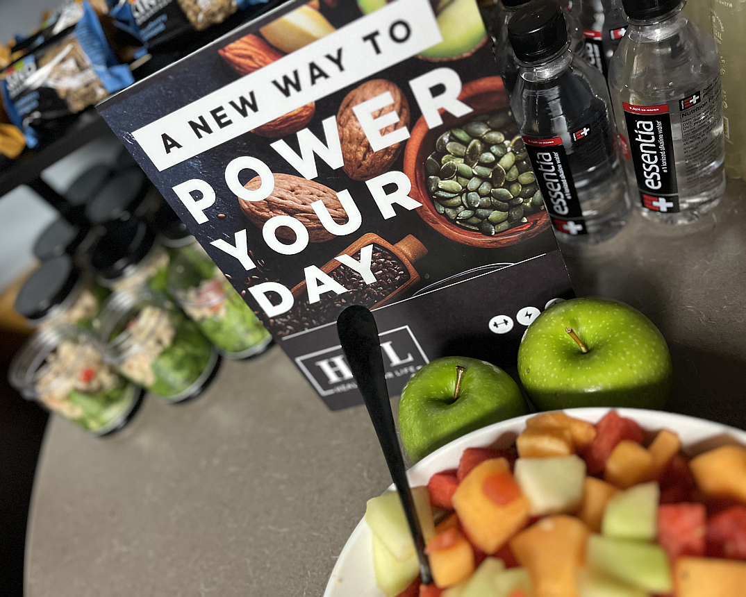 food with signage that says, "Power Your Day"